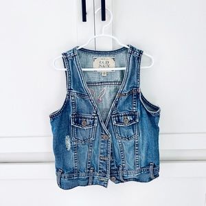 Girls denim vest